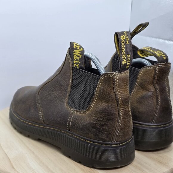 Dr Martens Men's Hardie Chelsea  Horse brown Leather ankle boots size Uk 9 US 10 - Picture 7 of 9